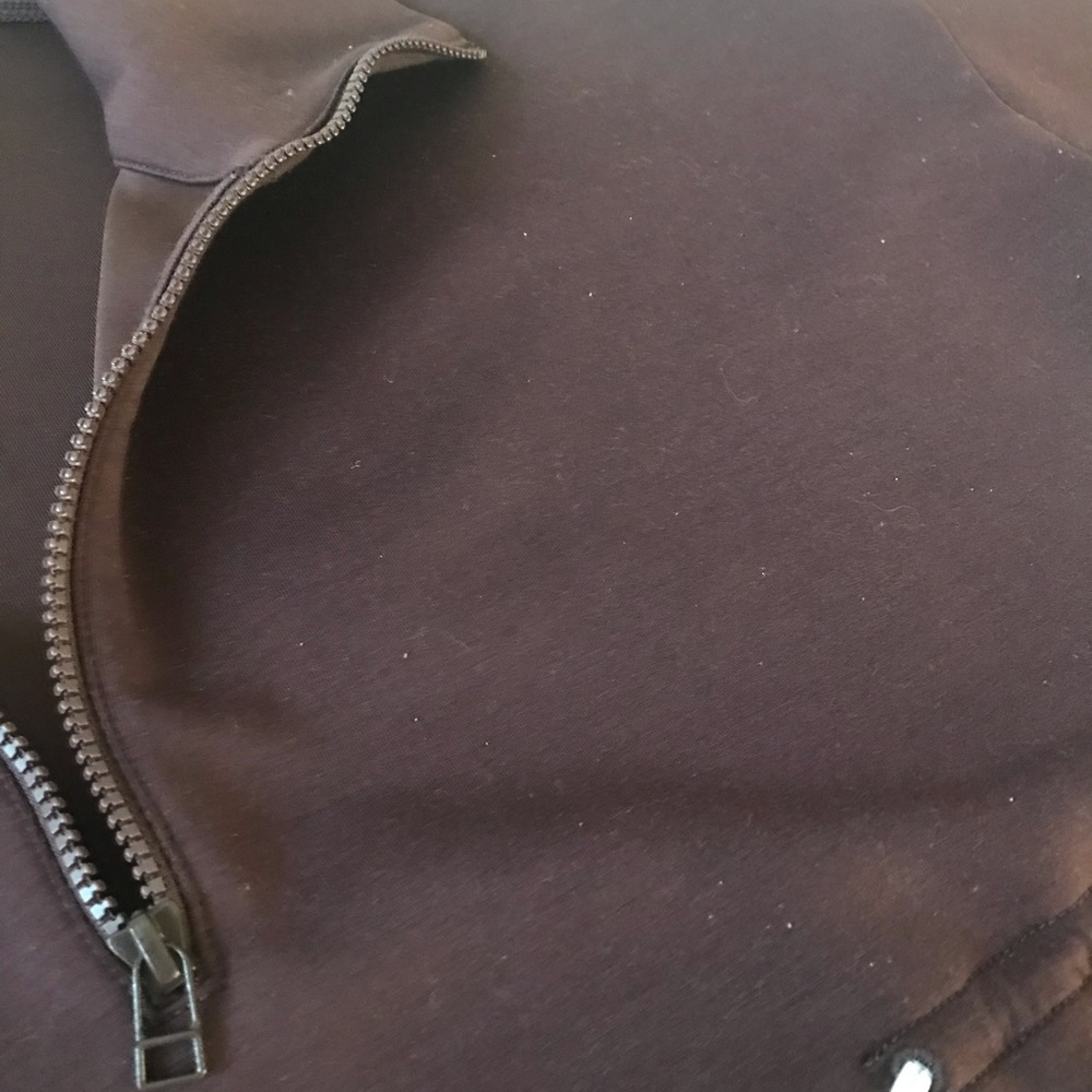 Anthropologie Saturday Sunday Women’s Burgundy Half Zip Pullover - Picture 5 of 6